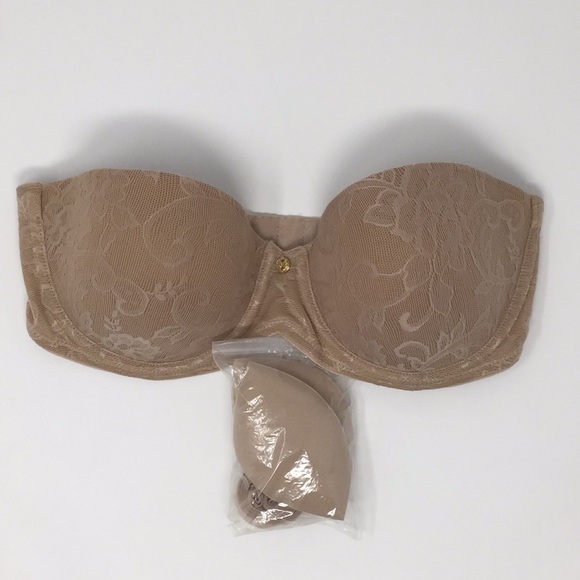 Natori Other - NWOT Natori Nude Lace Convertible 32C Bra New